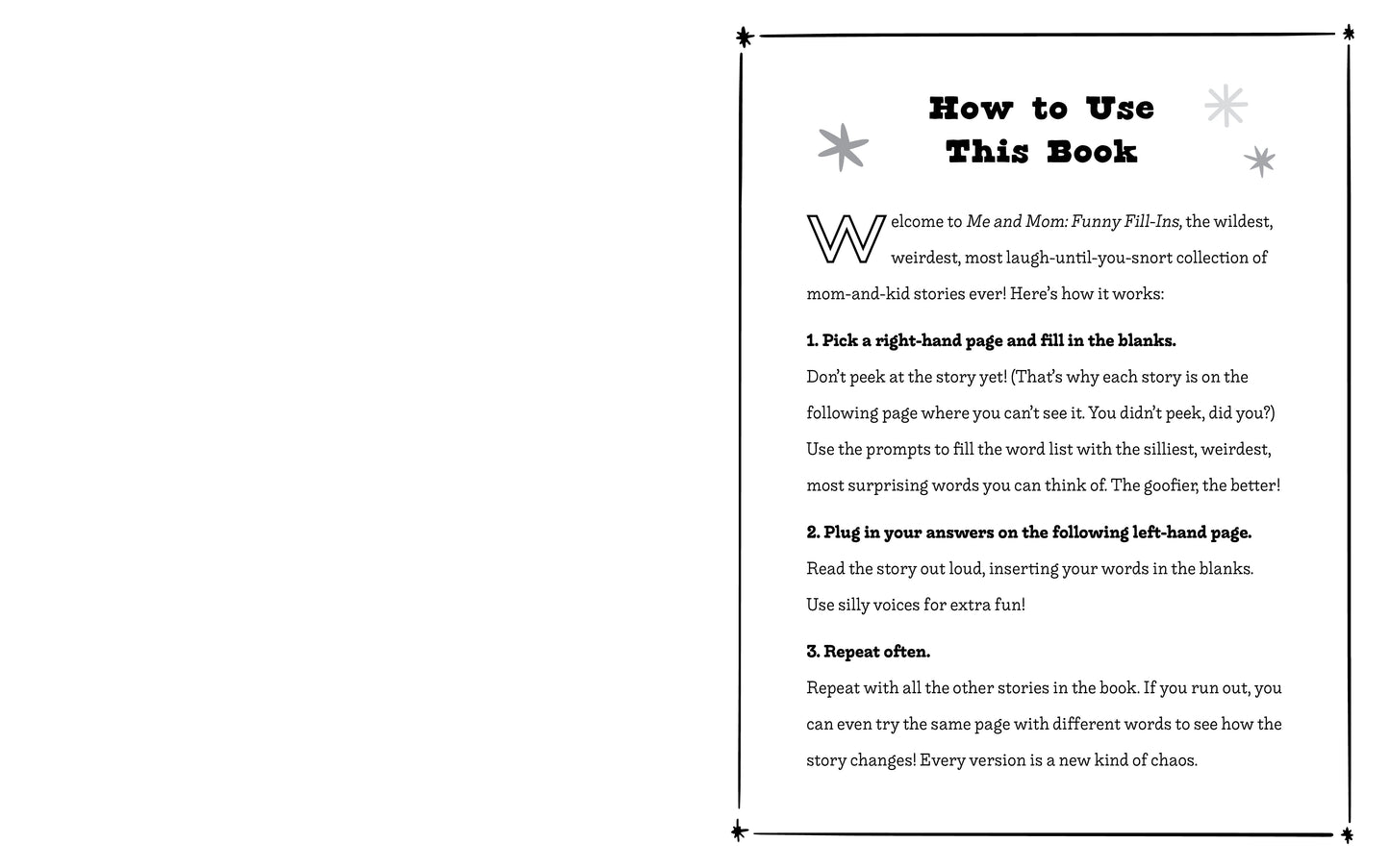 Me and Mom: Funny Fill-Ins