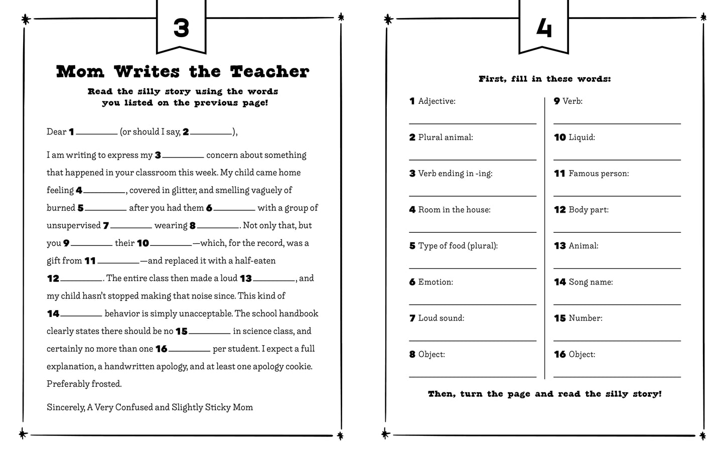 Me and Mom: Funny Fill-Ins