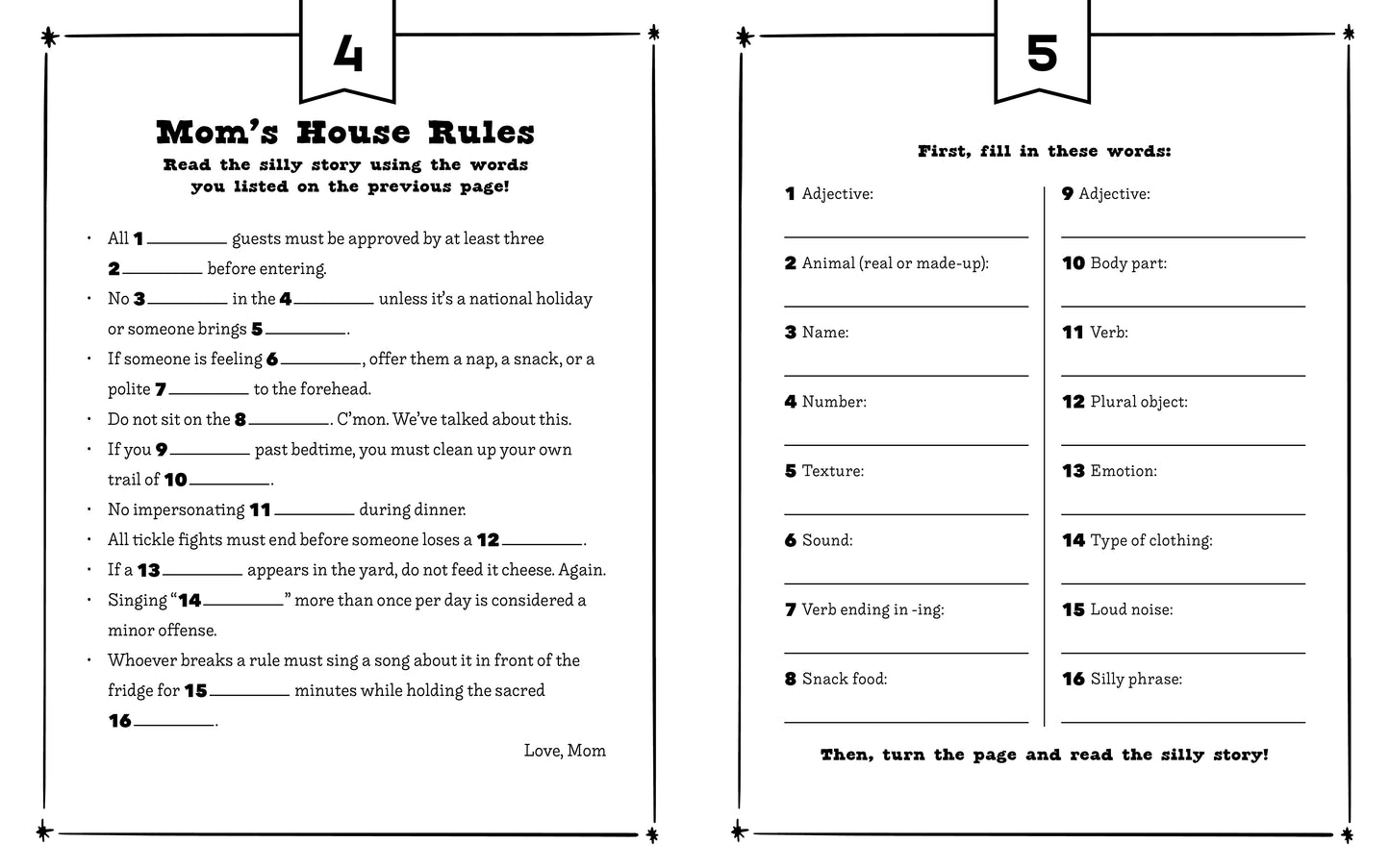 Me and Mom: Funny Fill-Ins